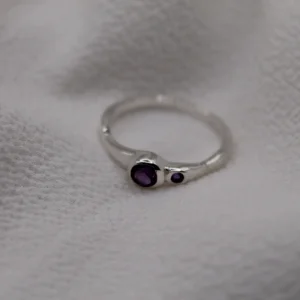 טבעת כסף 925 בשילוב אבני גראנט