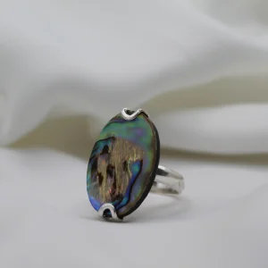 טבעת כסף בשילוב אבן באזל סאט