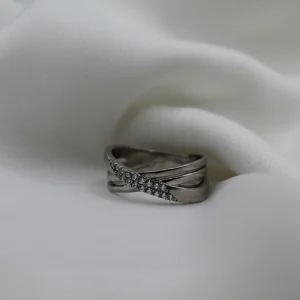 טבעת כסף זירקוניה